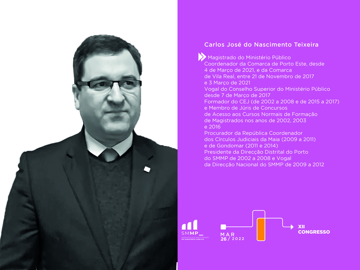 Carlos Teixeira | Magistrado do Ministério Público Coordenador e membro do Conselho Superio do Ministério Público