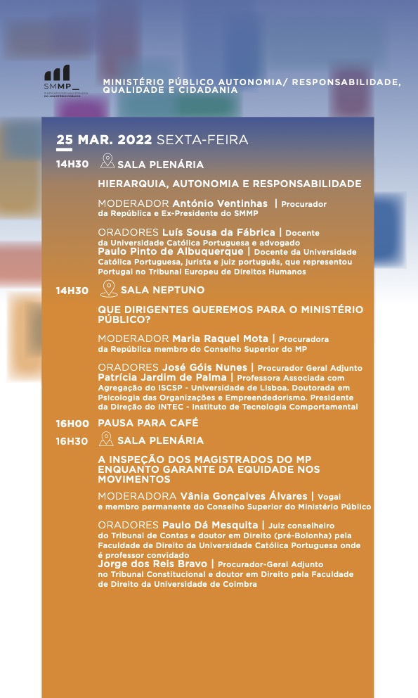 Programa XII Congresso do Ministério Público