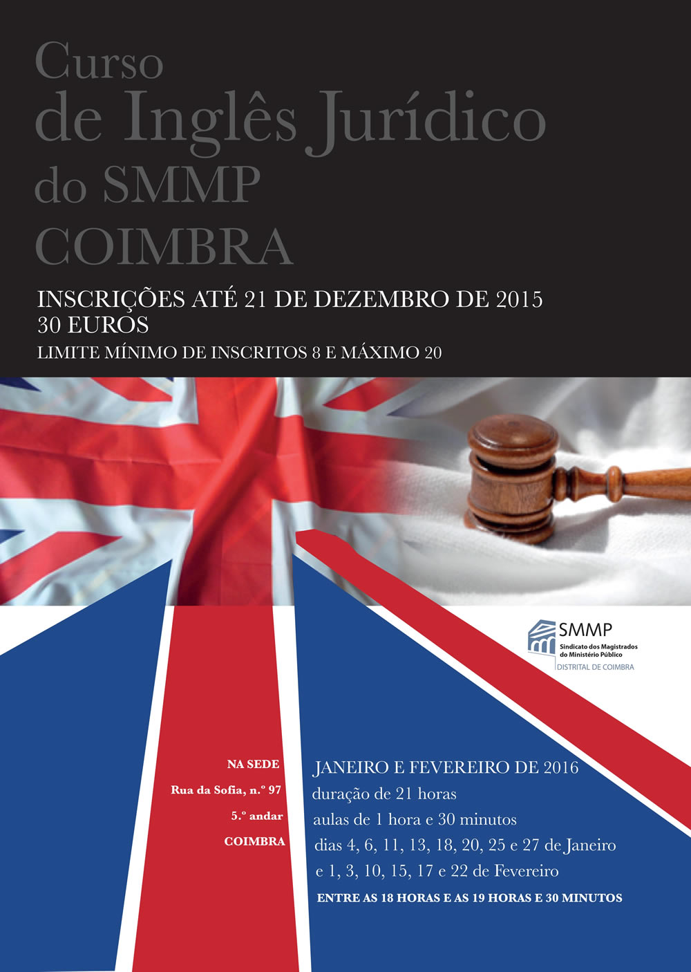 Curso de Inglês Jurídico do SMMP Coimbra